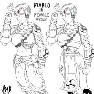 Female Monk Concept