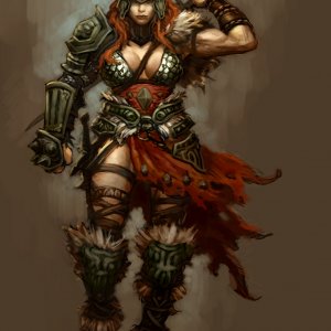 Female Barbarian Concept Art