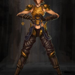 Female Monk Concept