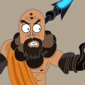 Cartoon Monk