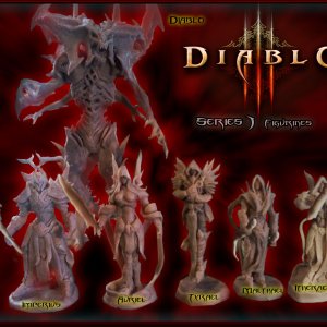 Complete Diablo 3 series 1 figures