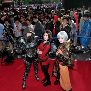 launch event cosplay in Korea