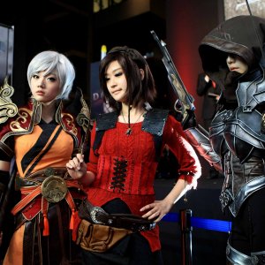 launch event cosplay in Korea