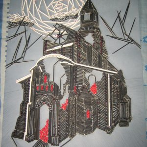 Toothpick Art: Tristram Cathedral