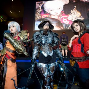 launch event cosplay in Korea