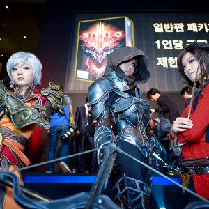 launch event cosplay in Korea