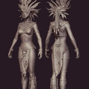 3D Witch Doctor Model