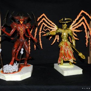 Imperius and Diablo Sculptures