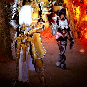 Tyrael and Demon Hunter