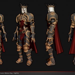 Skeleton King - High Poly Model