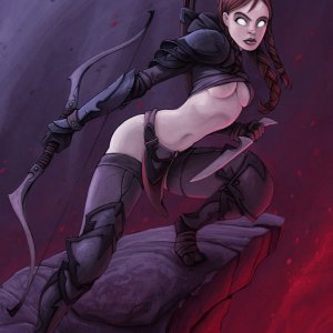 Diablo Pin Up - Demon Hunter