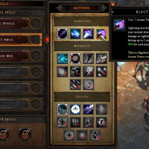 Wizard Skills Interface