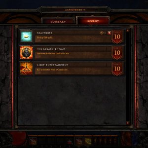 Achievements Menu