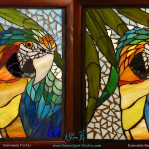 Stained Glass Parrot