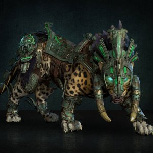 Nahantu War-Cat Mount and Armor Bundle