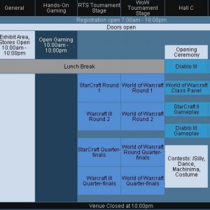 Blizzcon 2008 Schedule - Friday