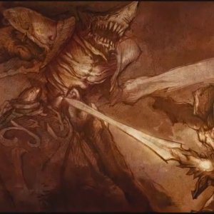 Tyrael vs. Shark Demon