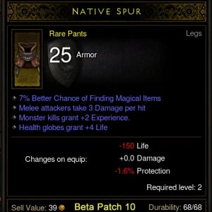 Rare Drop - Native Spur