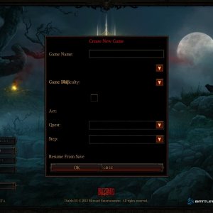 Create Game Menu