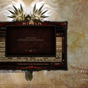 The Diablo 3 Retail Version Installer Screens