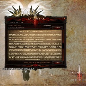 The Diablo 3 Retail Version Installer Screens