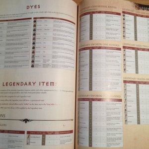 Dyes, Legendary Items