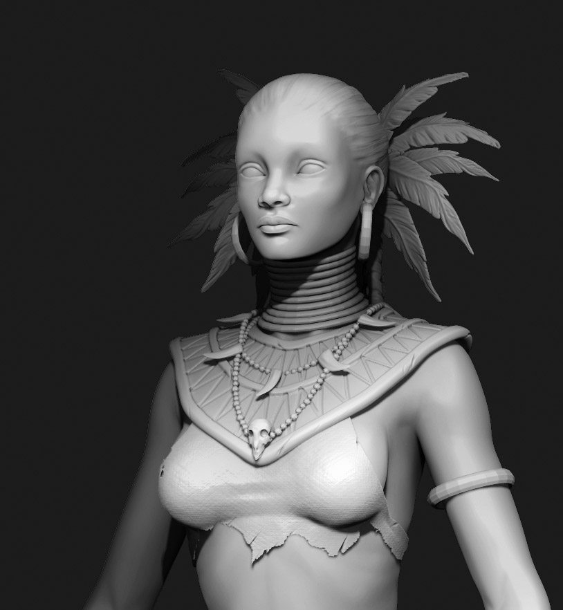 3D Witch Doctor Model