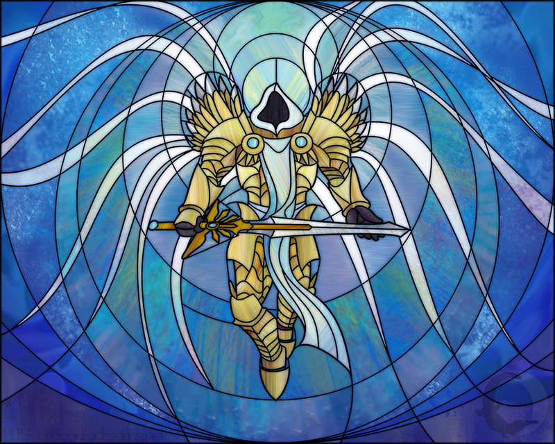 Archangel Tyrael: Stained Glass