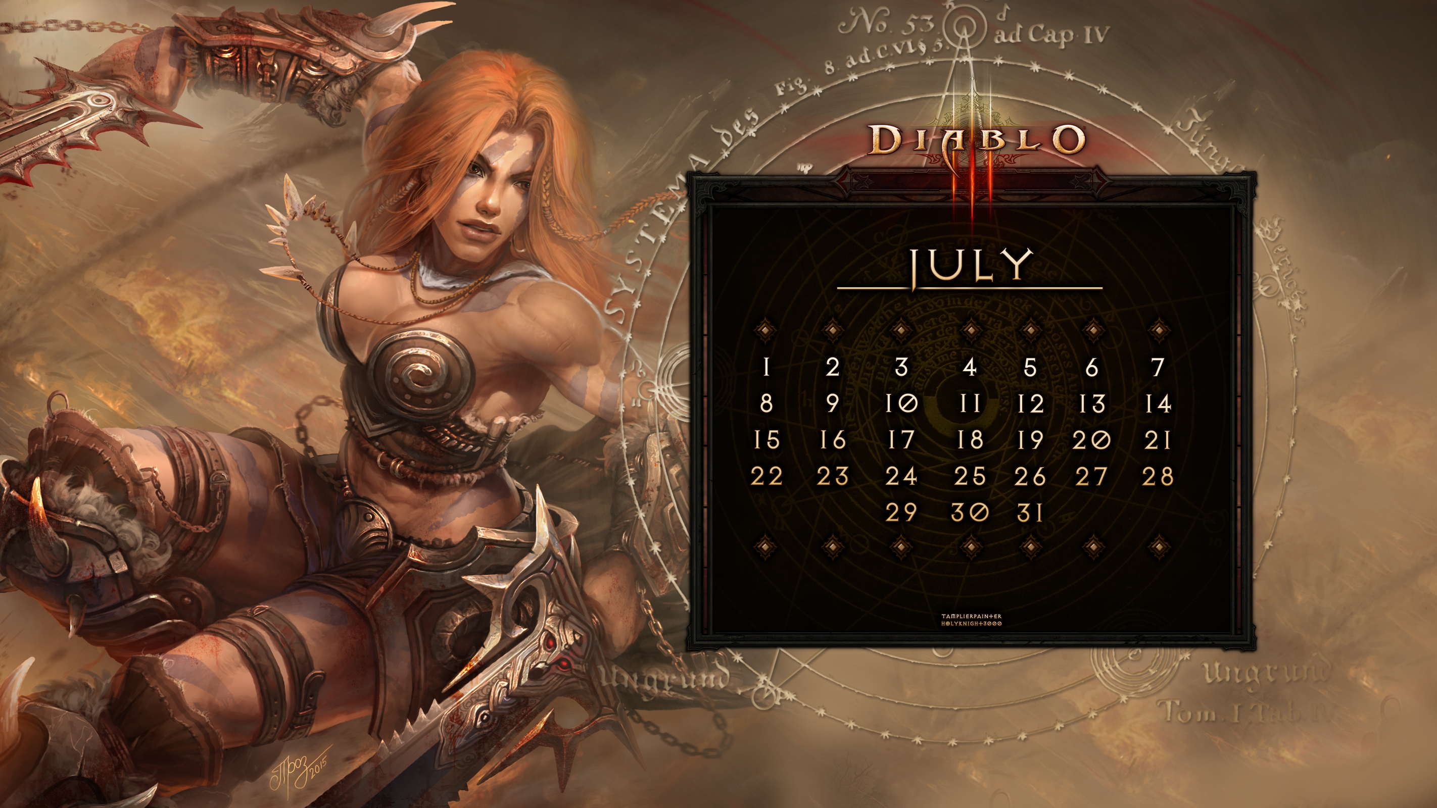 Calendar #13: Universal July