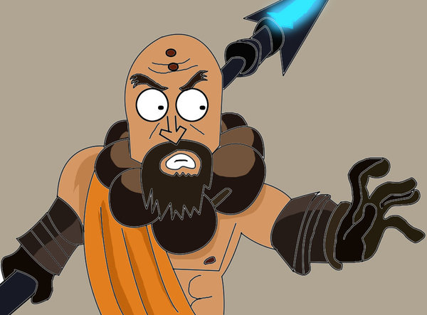 Cartoon Monk