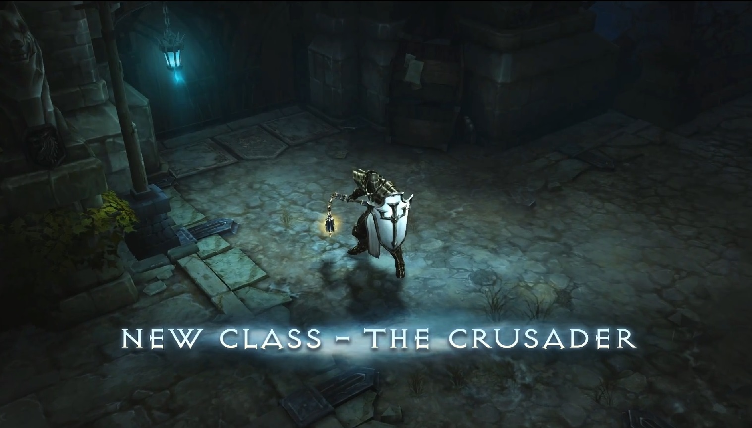 Crusader pose