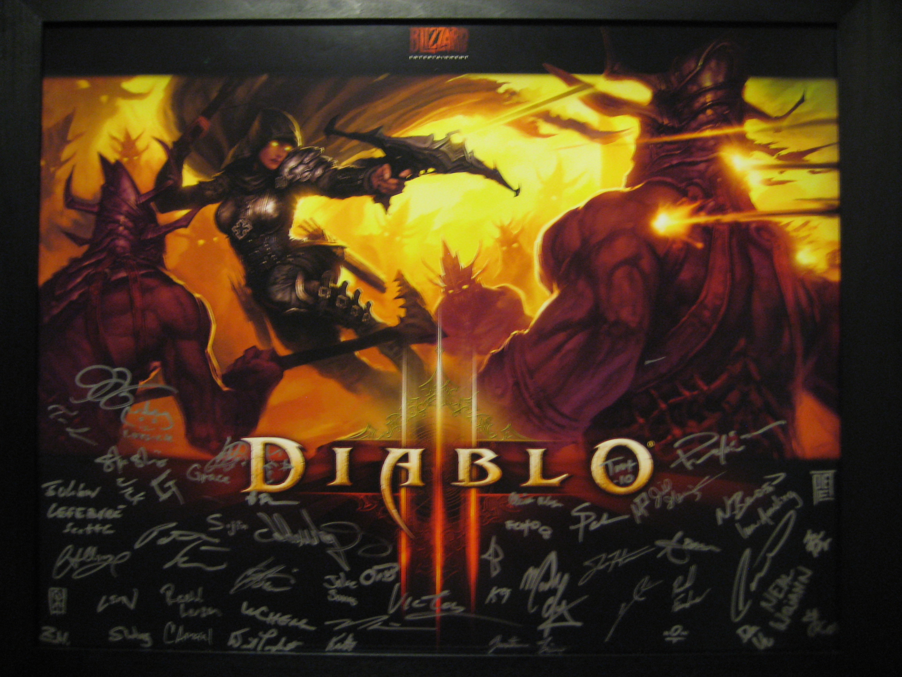 Demon Hunter Signed Poster