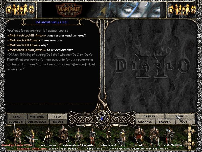 Diablo 2 chat