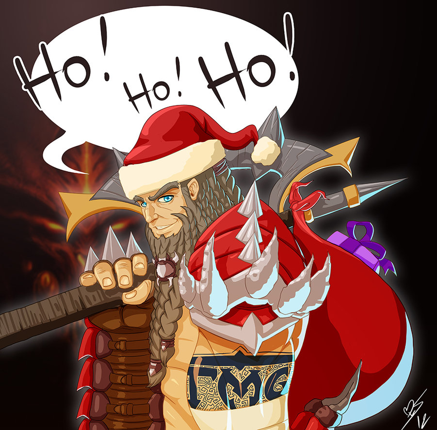 Diablo Christmas - Santa Barbarian