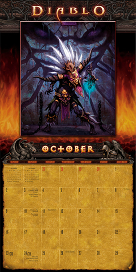 Diablo III 2011 Calendar