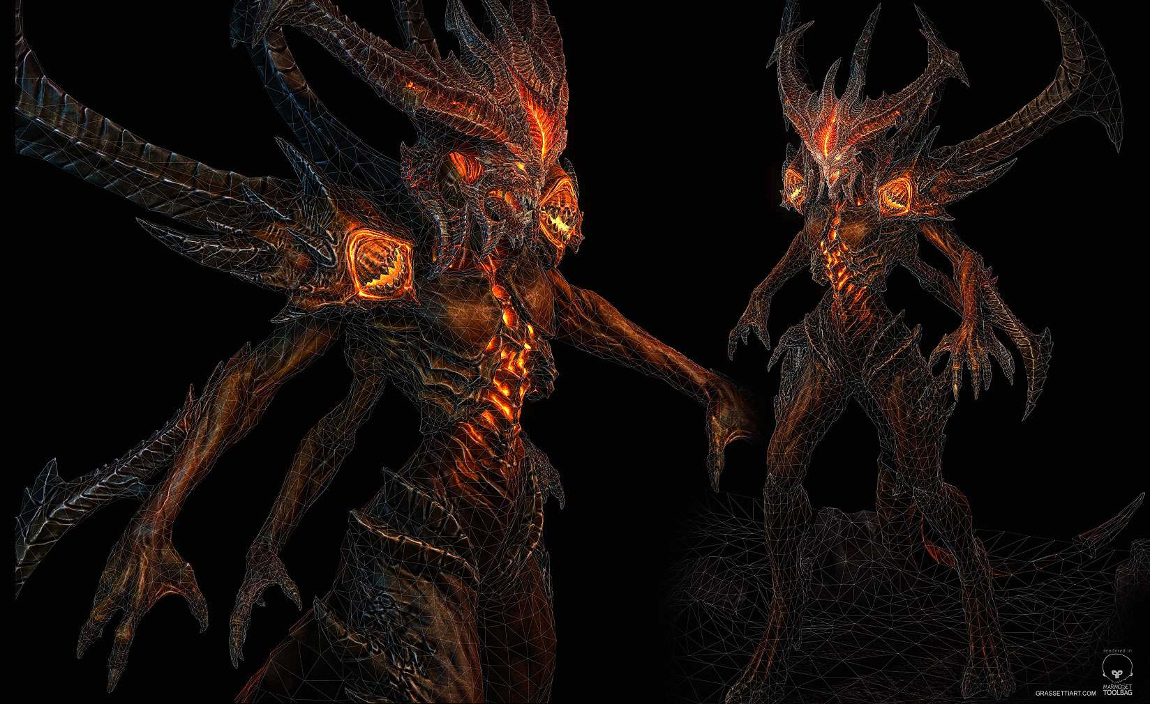 Diablo: The Prime Evil - Wireframe