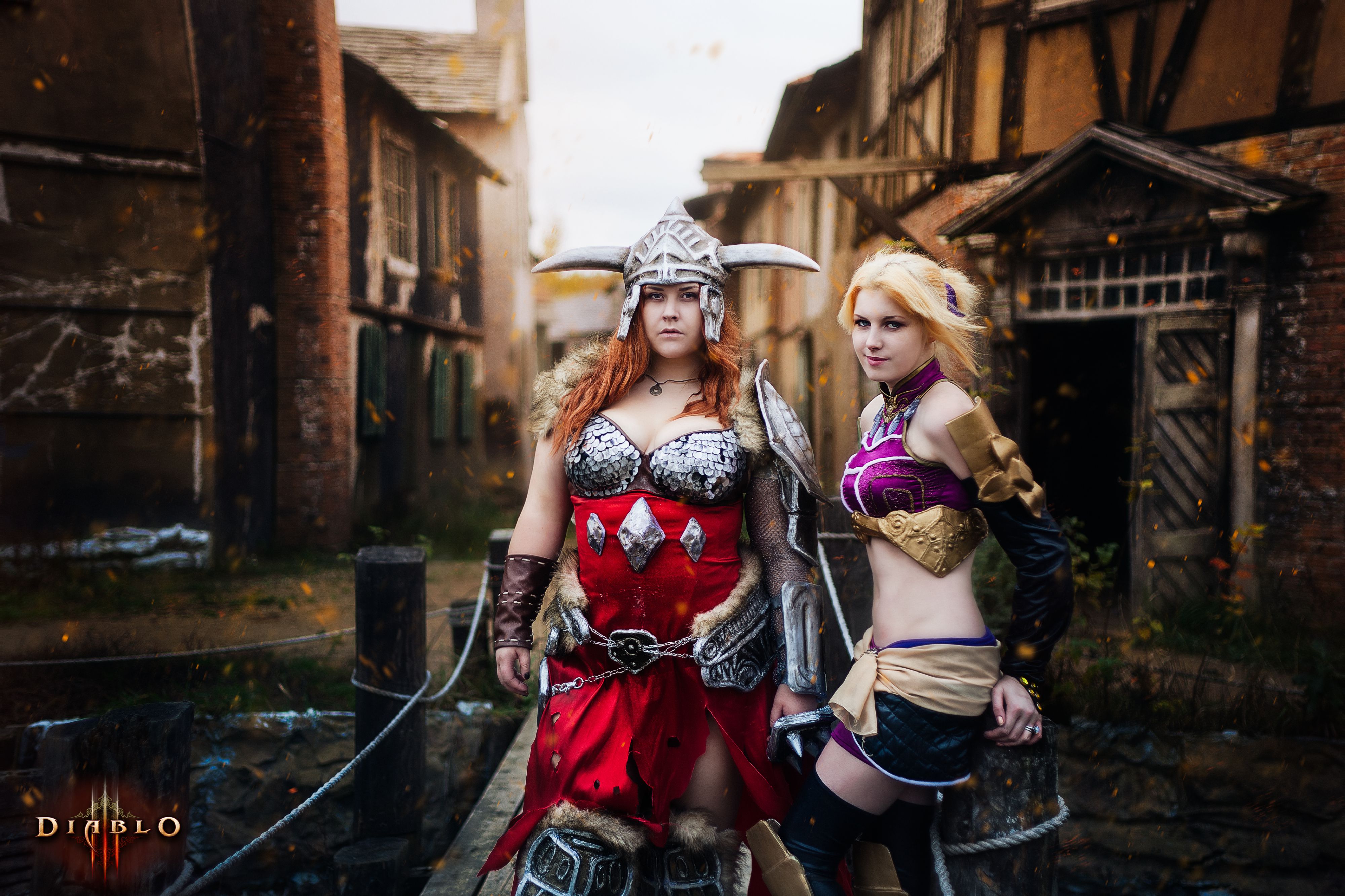 Female Barbarian and Enchantress