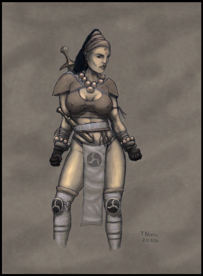 Female Monk Concept