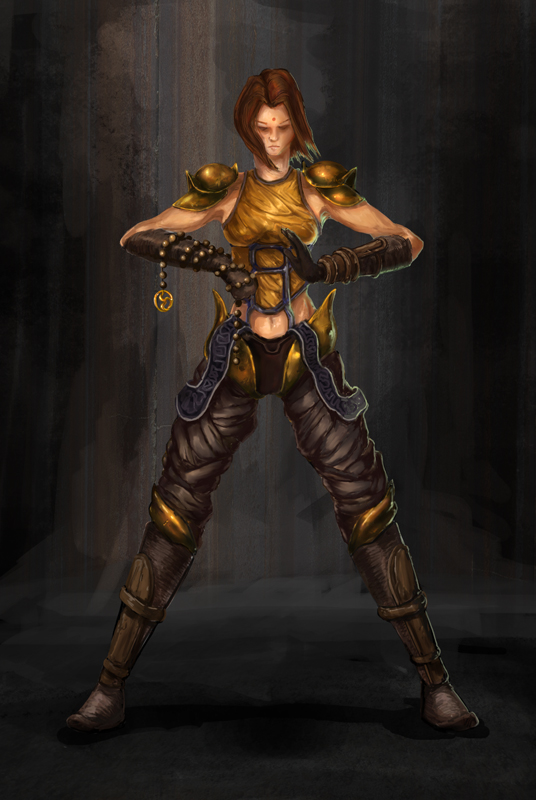 Female Monk Concept