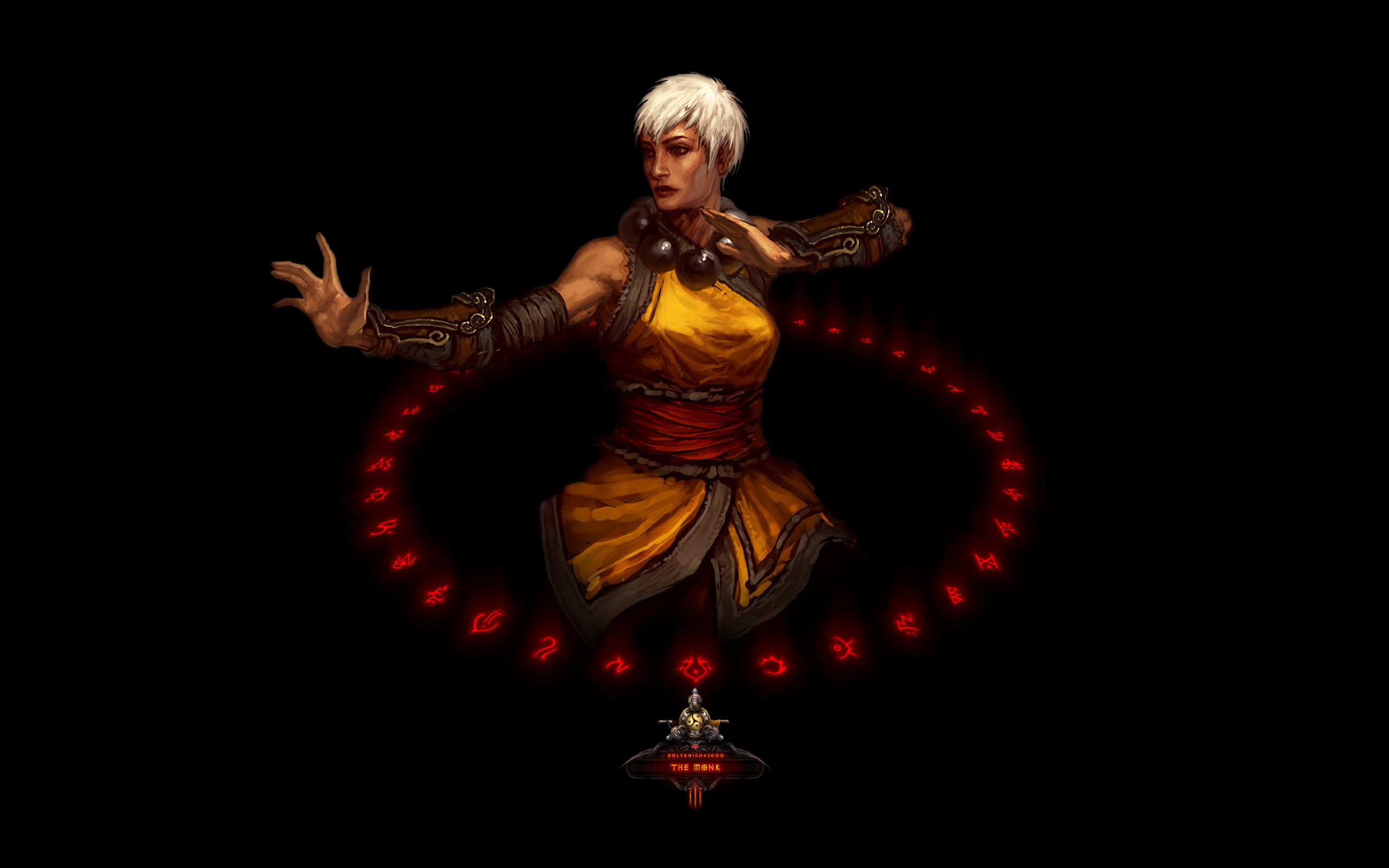 Fiery Runes Series 4: Female Monk 2.0