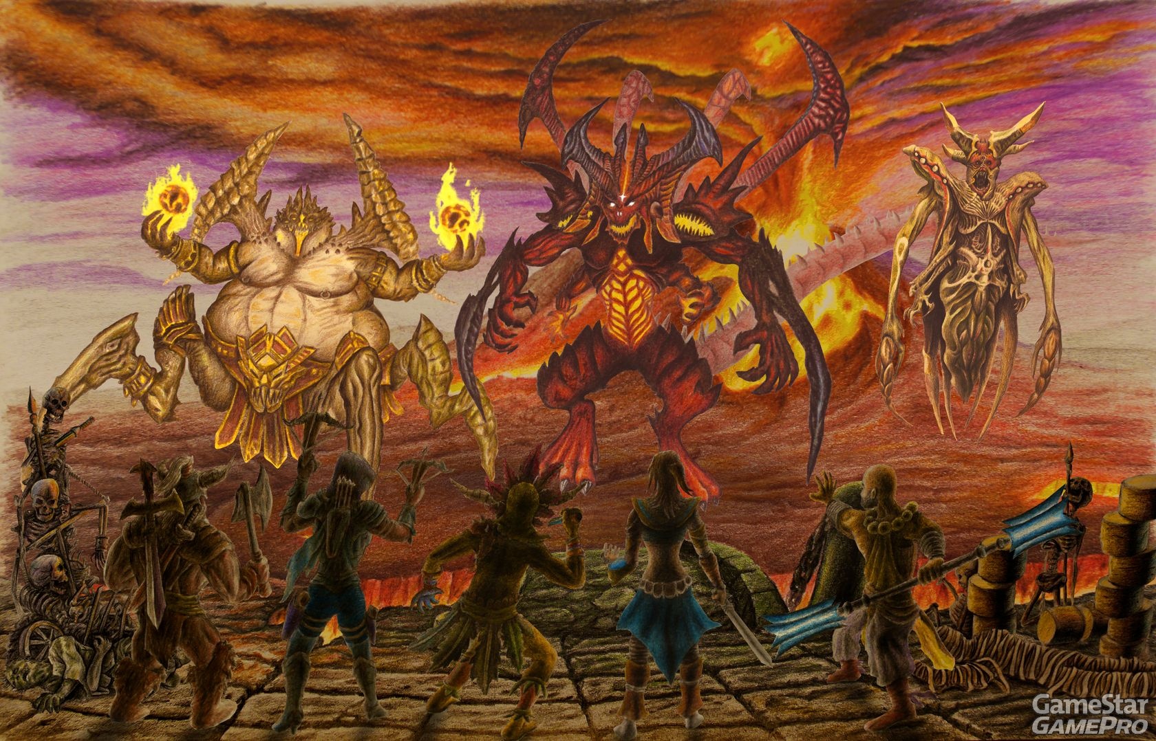 Heroes vs Azmodan, Belial, and Diablo