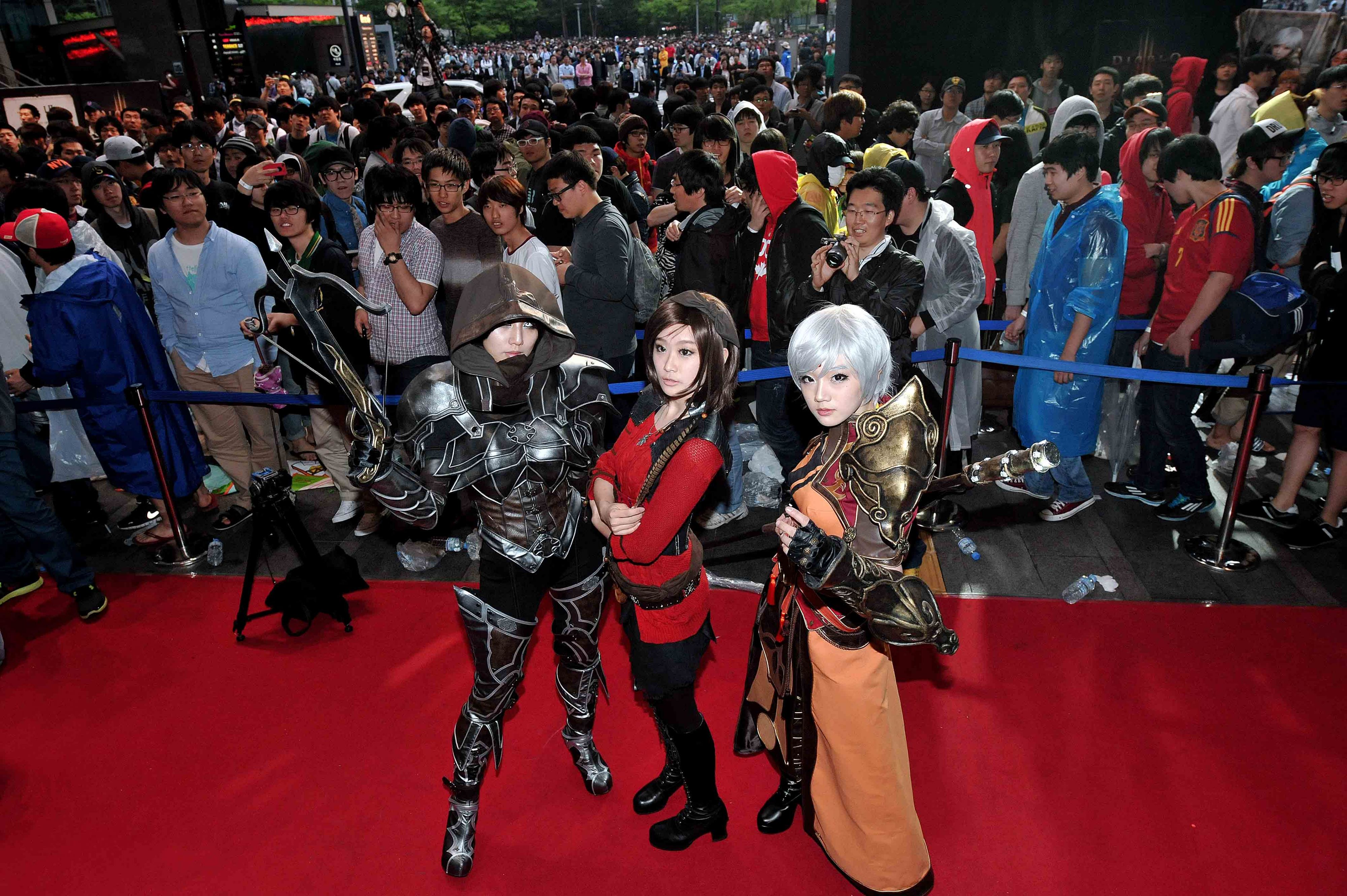 launch event cosplay in Korea