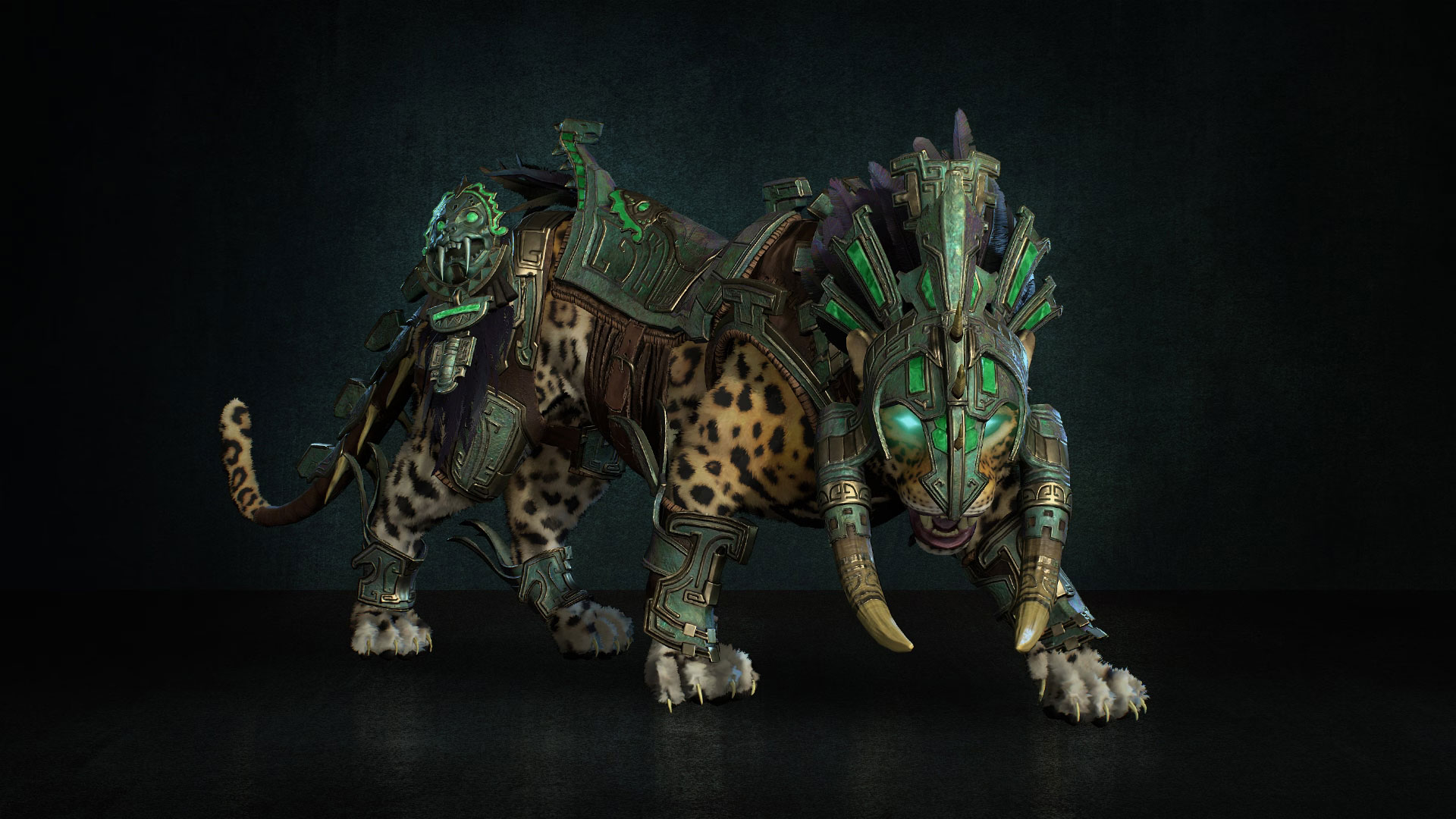 Nahantu War-Cat Mount and Armor Bundle