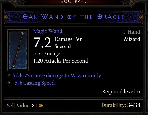 Oak Wand of the Oracle