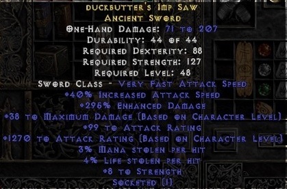 Rare Ancient Sword (LoD 1.12)