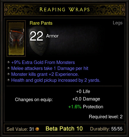 Rare Drop - Reaping Wraps