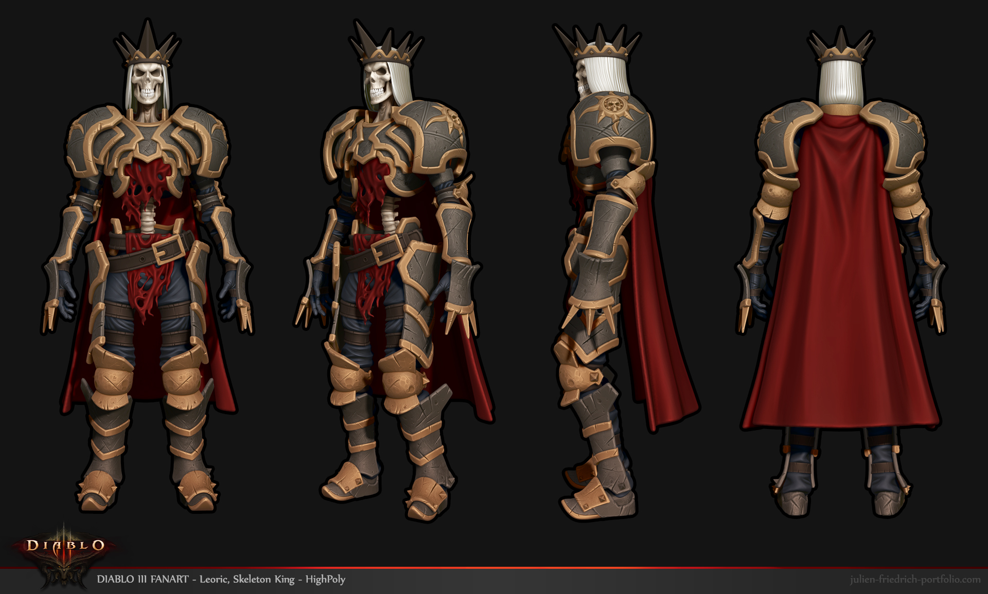 Skeleton King - High Poly Model