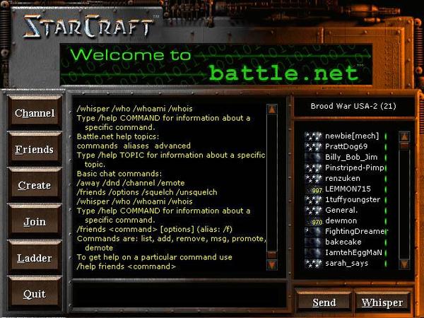 Starcraft 1 chat