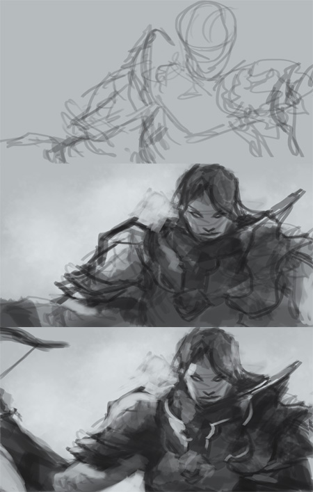 Step by Step Speed Painting - Demon Hunter