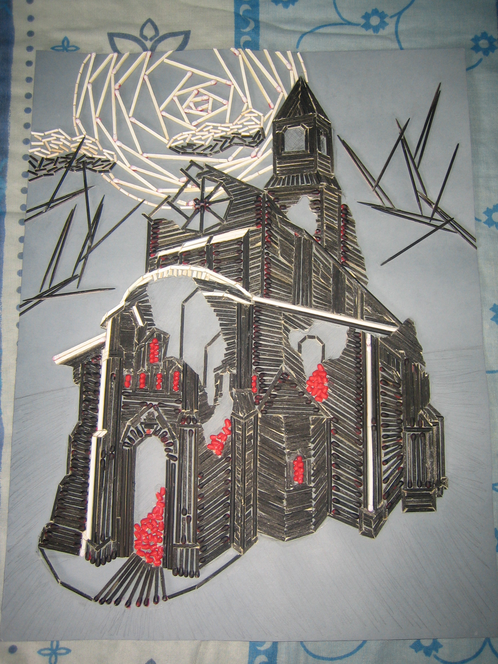 Toothpick Art: Tristram Cathedral